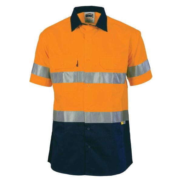 Two Tone Cotton Drill Shirt with 3M 8906 Tape Thumbnail